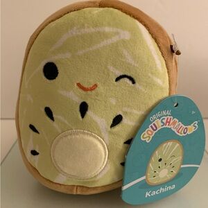MAKE OFFER SQUISHMALLOWS Kachina Kiwi Fruit 5" Plush BRAND NEW 2023 Kellytoy